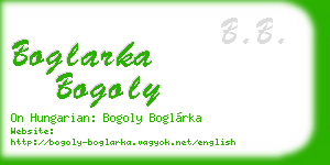boglarka bogoly business card