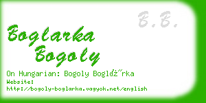 boglarka bogoly business card